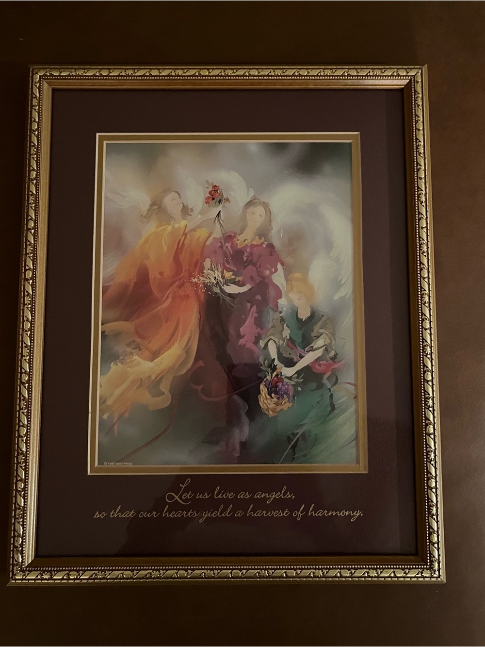Let Us Live As Angels - 1996 Abbey Press Print